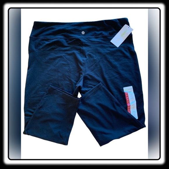 NWT Marika Sport leggings. Black with internal orange waistband XL - Picture 3 of 3